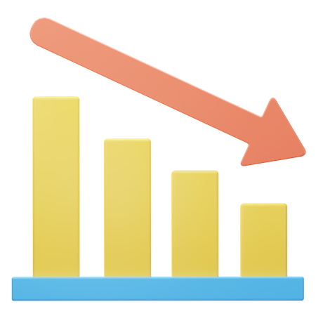 Chart Down  3D Icon