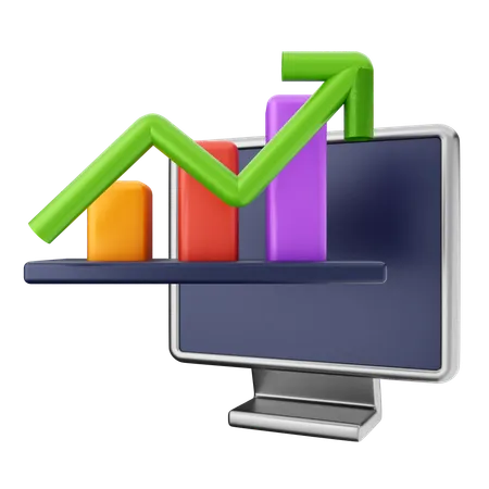 Diagramm Finanzen  3D Icon