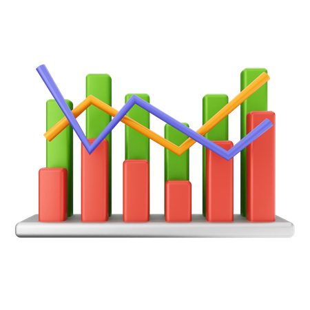 Diagramm Finanzen  3D Icon