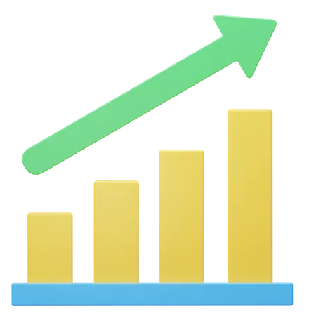 Chart Growth  3D Icon