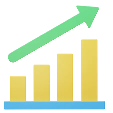 Chart Growth 3D Icon