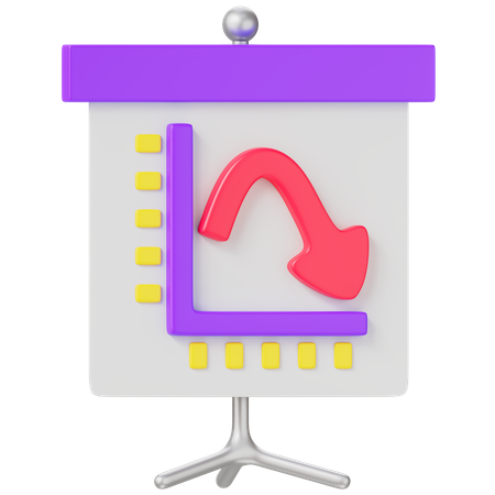 Chart Presentation  3D Icon