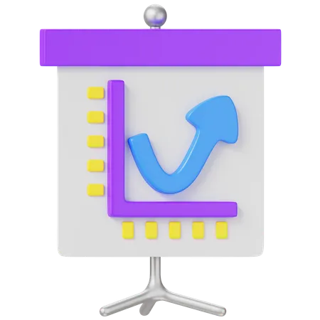 Chart Presentation  3D Icon