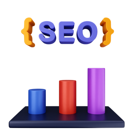 チャート SEO  3D Icon