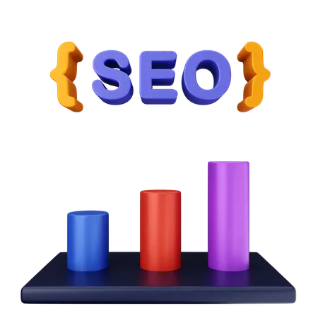 チャート SEO  3D Icon