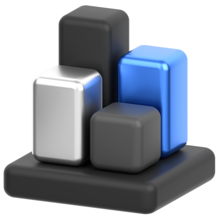 Chart Square  3D Icon