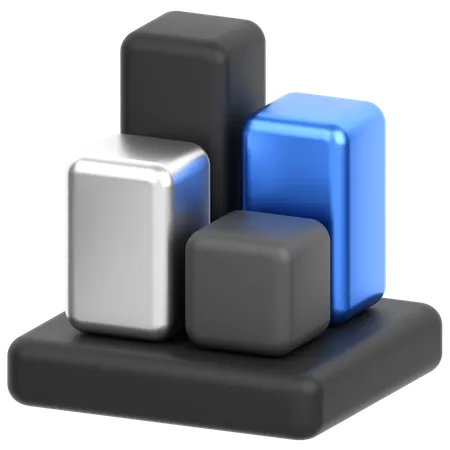 Chart Square  3D Icon