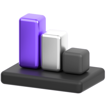 Chart Square  3D Icon