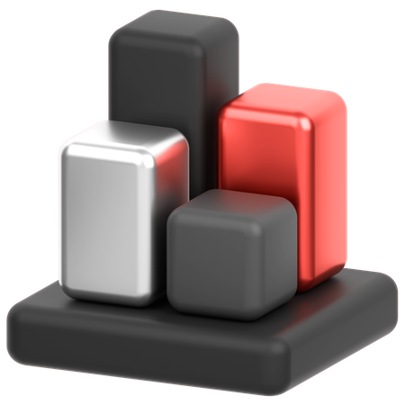 Chart Square  3D Icon