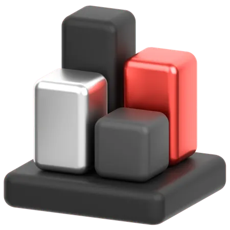 Chart Square  3D Icon