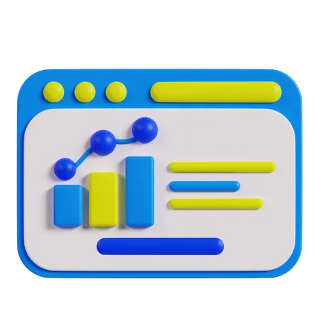 Chart Statistic 3D Icon
