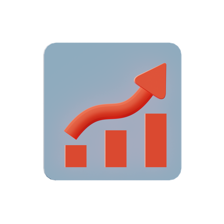 Chart Up  3D Icon