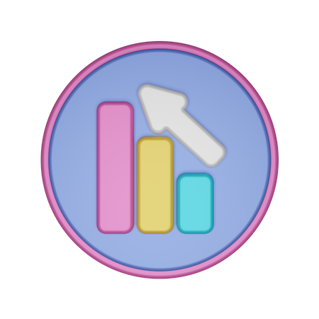 Chart Up Arrow 3D Icon