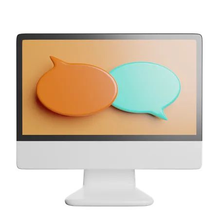 Chat Communication Service 3D Icon