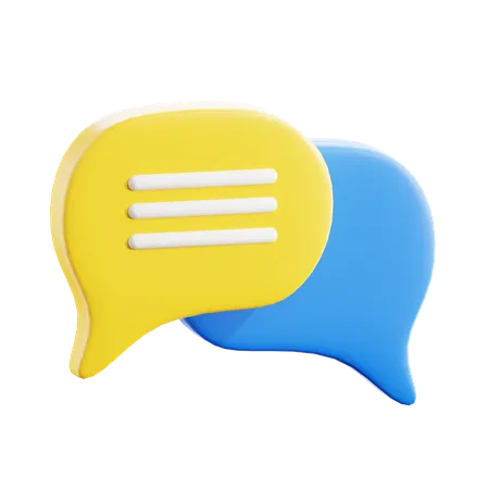 Chat 3 D Icon Which Can Be Used For Various Purposes Such As Websites Mobile Apps Presentation And Others 3D Icon
