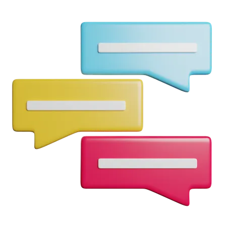 Message Chat Comment 3D Icon