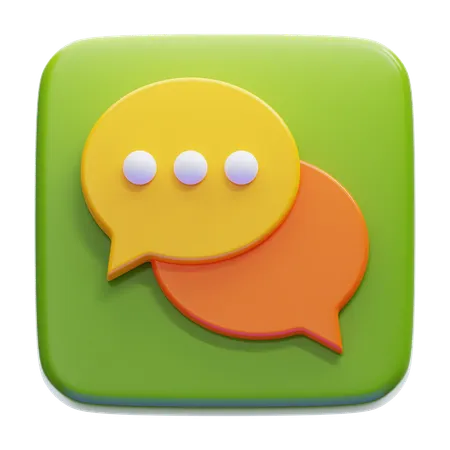 CHAT  3D Icon