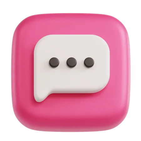 Chat  3D Icon