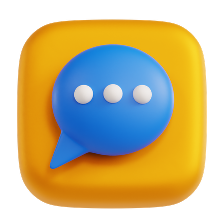 Chat  3D Icon