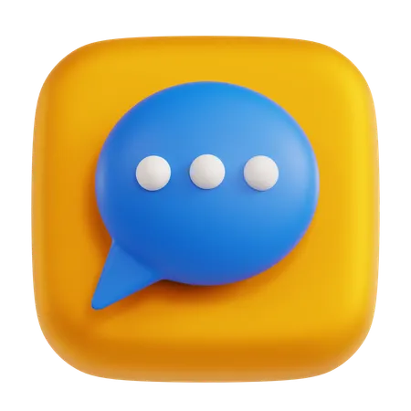 Chat  3D Icon