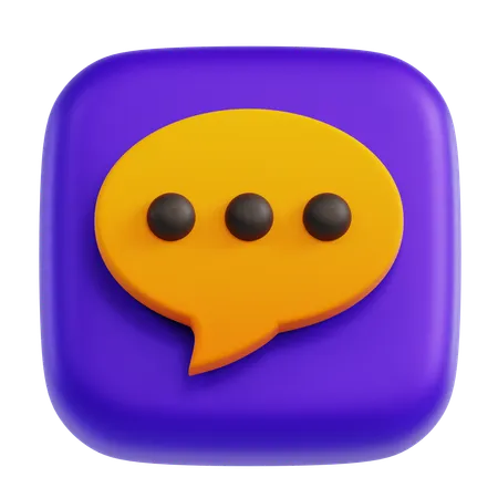 Chat  3D Icon