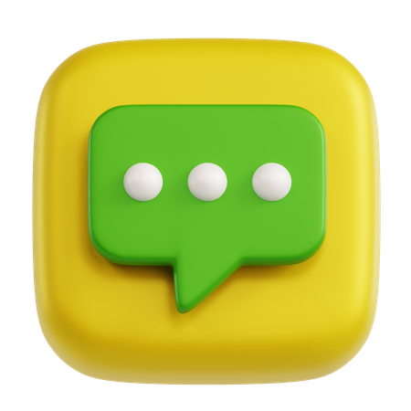 Chat  3D Icon