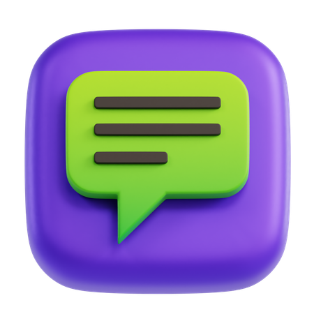 Chat  3D Icon