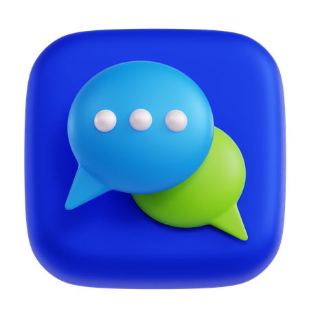 Chat  3D Icon