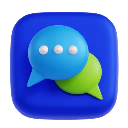 Chat  3D Icon