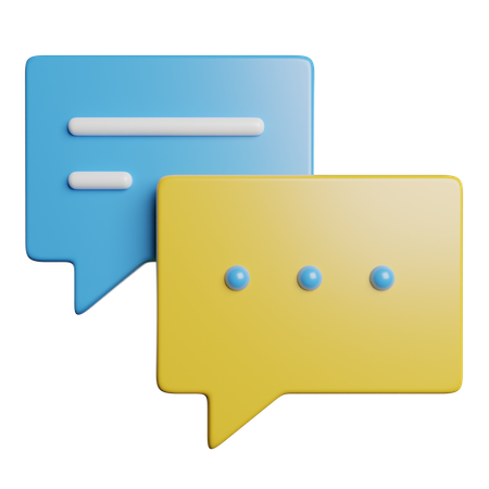 Chat  3D Icon