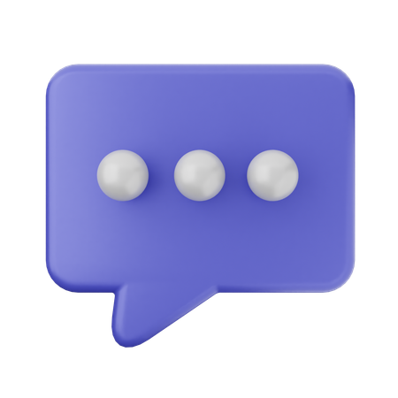 Chat  3D Icon