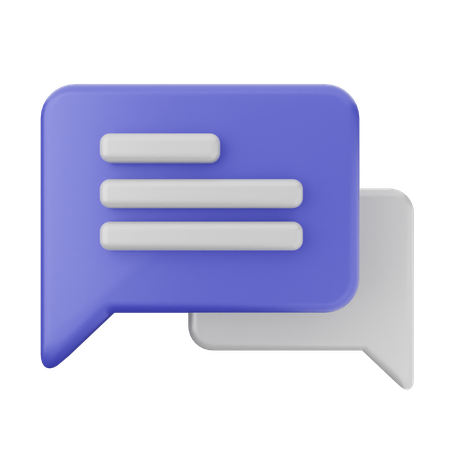 Chat  3D Icon