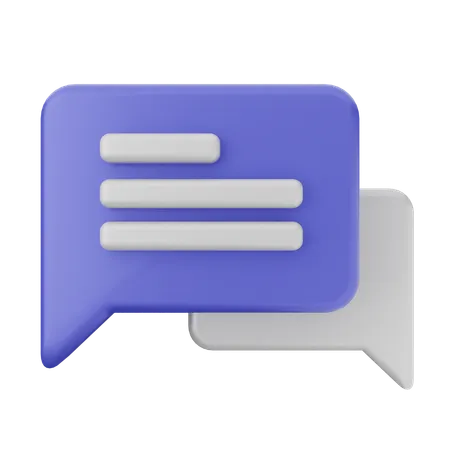 Chat  3D Icon