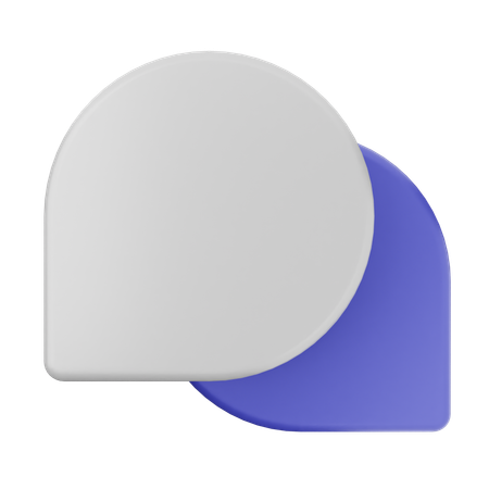 チャット  3D Icon