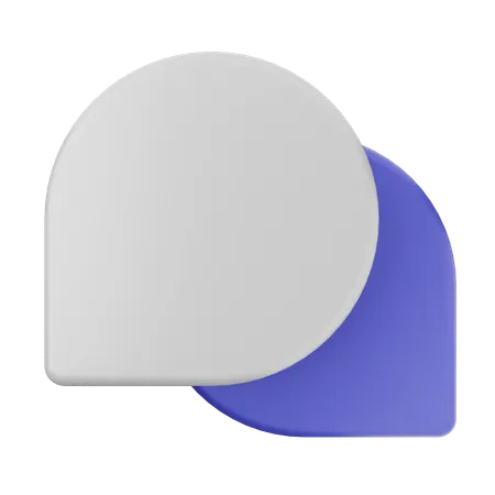 チャット  3D Icon