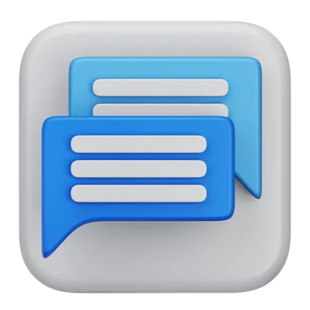 Chat  3D Icon