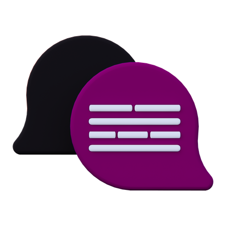 Chat  3D Icon