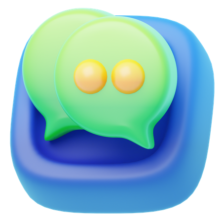 Chat  3D Icon