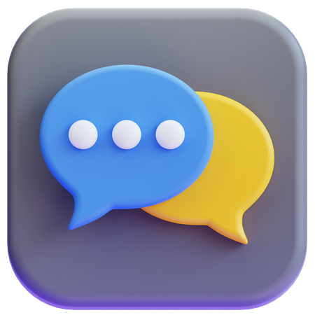 Chat  3D Icon