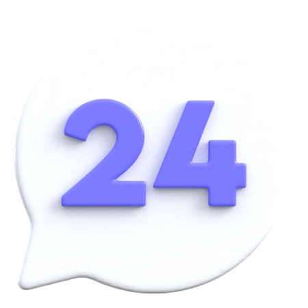 Chat 24h/24  3D Icon