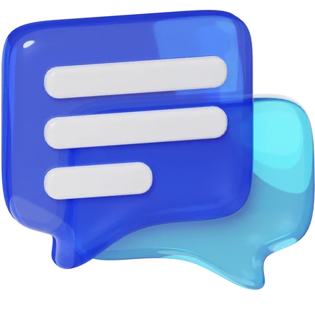 Chat  3D Icon