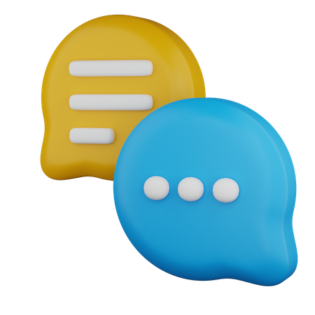 Chat  3D Icon