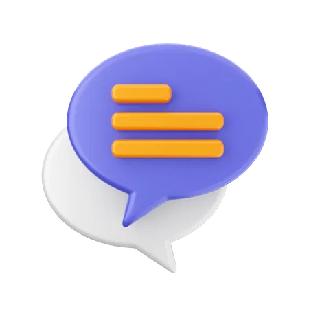 Chat  3D Icon