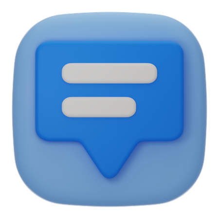 Chat  3D Icon