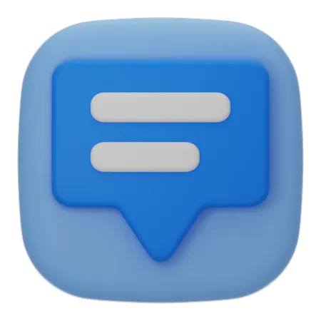 Chat  3D Icon