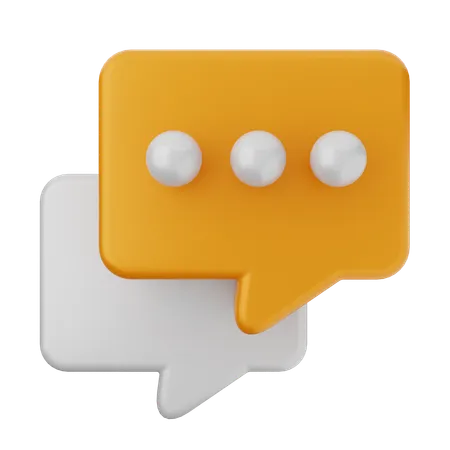 Chat  3D Icon