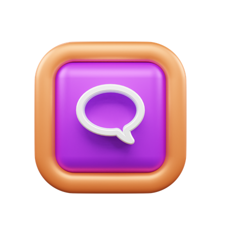 Chat  3D Icon