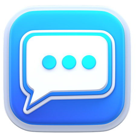 Chat  3D Icon