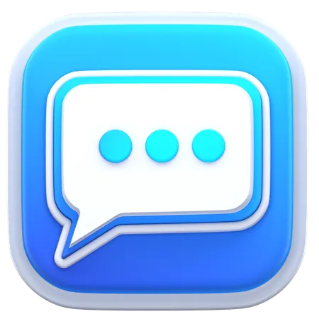 Chat  3D Icon