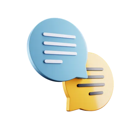 Chat  3D Icon